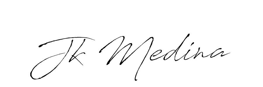 Also we have Jk Medina name is the best signature style. Create professional handwritten signature collection using Antro_Vectra autograph style. Jk Medina signature style 6 images and pictures png