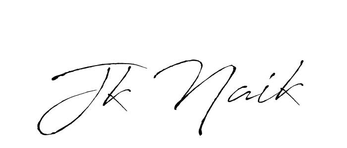 Jk Naik stylish signature style. Best Handwritten Sign (Antro_Vectra) for my name. Handwritten Signature Collection Ideas for my name Jk Naik. Jk Naik signature style 6 images and pictures png