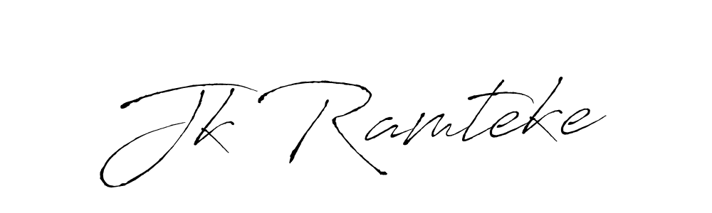 Also You can easily find your signature by using the search form. We will create Jk Ramteke name handwritten signature images for you free of cost using Antro_Vectra sign style. Jk Ramteke signature style 6 images and pictures png