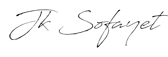 Make your name Jk Sofayet memorable on every contract using Antro_Vectra autograph style. Instant transparent background export available. Jk Sofayet signature style 6 images and pictures png