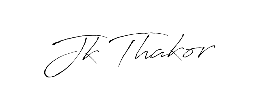 It looks lik you need a new signature style for name Jk Thakor. Design unique handwritten (Antro_Vectra) signature with our free signature maker in just a few clicks. Jk Thakor signature style 6 images and pictures png