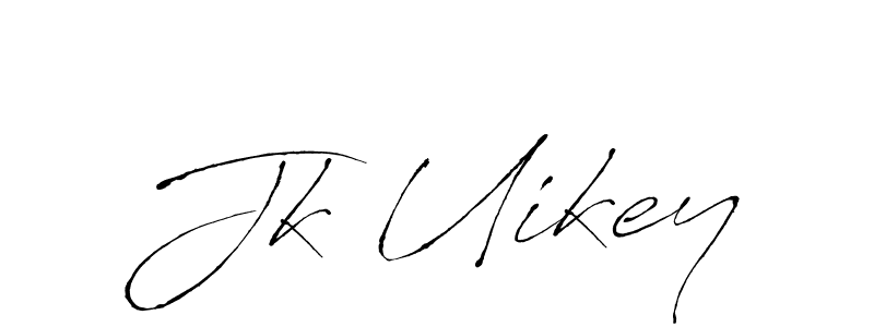 Create a beautiful signature design for name Jk Uikey. With this signature (Antro_Vectra) fonts, you can make a handwritten signature for free. Jk Uikey signature style 6 images and pictures png