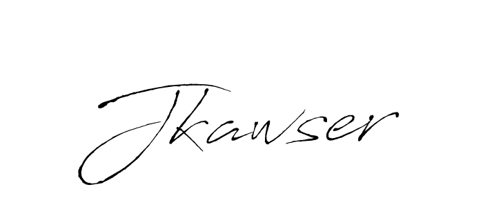 Use a signature maker to create a handwritten signature online. With this signature software, you can design (Antro_Vectra) your own signature for name Jkawser. Jkawser signature style 6 images and pictures png