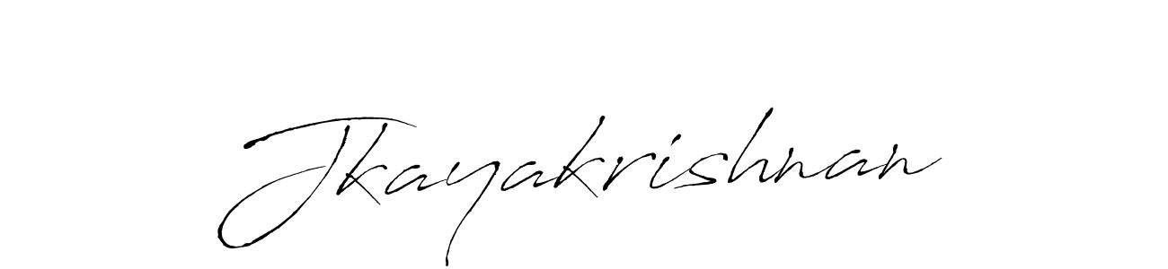 How to make Jkayakrishnan name signature. Use Antro_Vectra style for creating short signs online. This is the latest handwritten sign. Jkayakrishnan signature style 6 images and pictures png