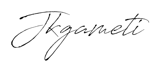 How to make Jkgameti signature? Antro_Vectra is a professional autograph style. Create handwritten signature for Jkgameti name. Jkgameti signature style 6 images and pictures png