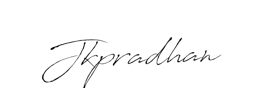 Make a beautiful signature design for name Jkpradhan. With this signature (Antro_Vectra) style, you can create a handwritten signature for free. Jkpradhan signature style 6 images and pictures png