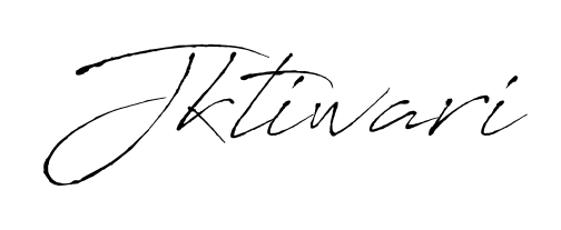 A classic penmanship look for Jktiwari. The Antro_Vectra font brings timeless elegance and confidence to every signed document. Jktiwari signature style 6 images and pictures png