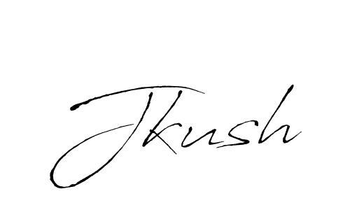 Use a signature maker to create a handwritten signature online. With this signature software, you can design (Antro_Vectra) your own signature for name Jkush. Jkush signature style 6 images and pictures png