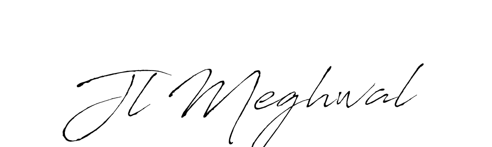 Jl Meghwal stylish signature style. Best Handwritten Sign (Antro_Vectra) for my name. Handwritten Signature Collection Ideas for my name Jl Meghwal. Jl Meghwal signature style 6 images and pictures png