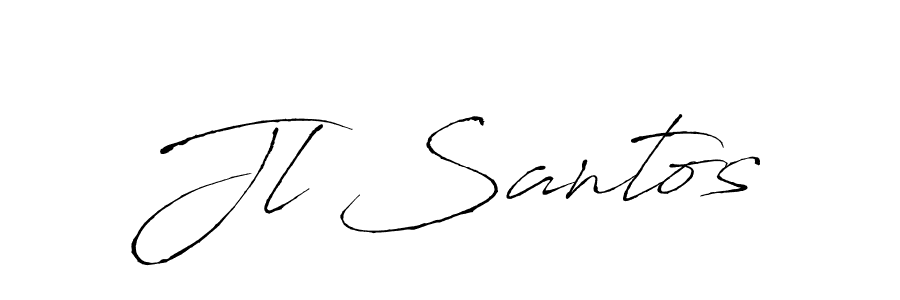 You should practise on your own different ways (Antro_Vectra) to write your name (Jl Santos) in signature. don't let someone else do it for you. Jl Santos signature style 6 images and pictures png