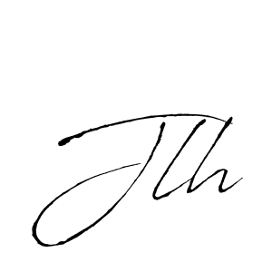 Create a beautiful signature design for name Jlh. With this signature (Antro_Vectra) fonts, you can make a handwritten signature for free. Jlh signature style 6 images and pictures png