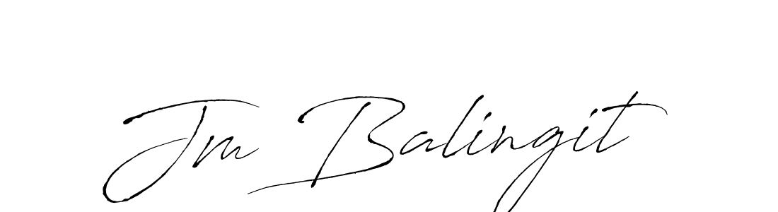 You should practise on your own different ways (Antro_Vectra) to write your name (Jm Balingit) in signature. don't let someone else do it for you. Jm Balingit signature style 6 images and pictures png