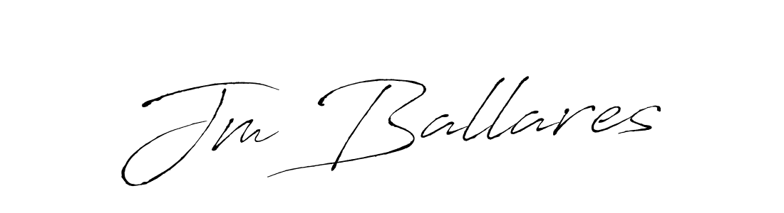 Antro_Vectra is a professional signature style that is perfect for those who want to add a touch of class to their signature. It is also a great choice for those who want to make their signature more unique. Get Jm Ballares name to fancy signature for free. Jm Ballares signature style 6 images and pictures png