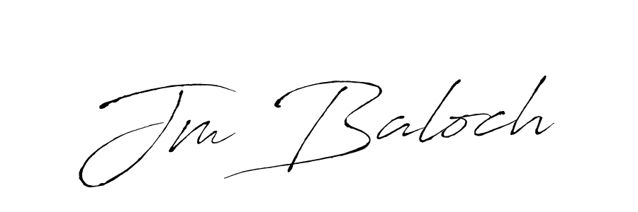 How to make Jm Baloch name signature. Use Antro_Vectra style for creating short signs online. This is the latest handwritten sign. Jm Baloch signature style 6 images and pictures png