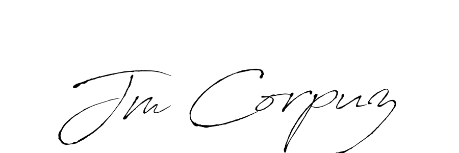 Make a beautiful signature design for name Jm Corpuz. Use this online signature maker to create a handwritten signature for free. Jm Corpuz signature style 6 images and pictures png