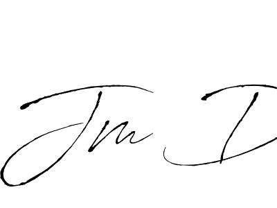 Design your own signature with our free online signature maker. With this signature software, you can create a handwritten (Antro_Vectra) signature for name Jm D. Jm D signature style 6 images and pictures png