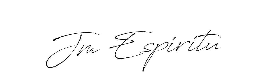 How to make Jm Espiritu signature? Antro_Vectra is a professional autograph style. Create handwritten signature for Jm Espiritu name. Jm Espiritu signature style 6 images and pictures png