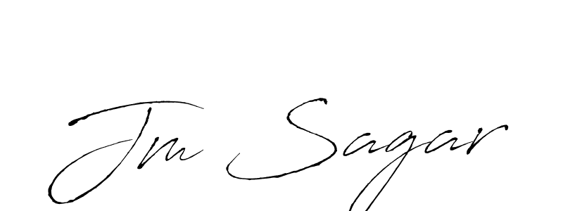 Also You can easily find your signature by using the search form. We will create Jm Sagar name handwritten signature images for you free of cost using Antro_Vectra sign style. Jm Sagar signature style 6 images and pictures png