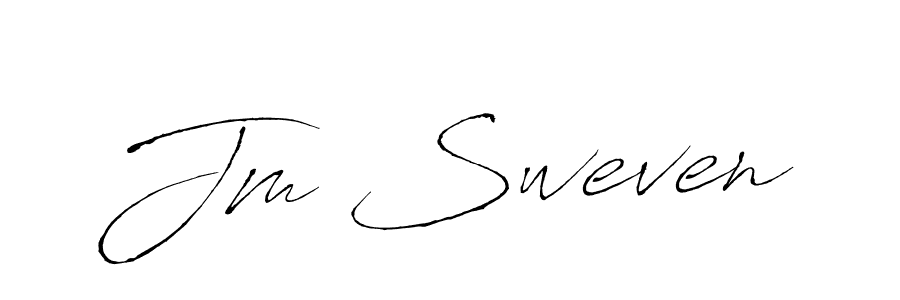 Create a beautiful signature design for name Jm Sweven. With this signature (Antro_Vectra) fonts, you can make a handwritten signature for free. Jm Sweven signature style 6 images and pictures png