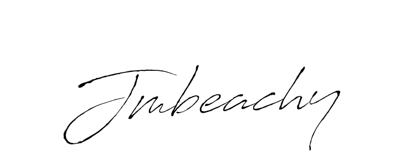 Use a signature maker to create a handwritten signature online. With this signature software, you can design (Antro_Vectra) your own signature for name Jmbeachy. Jmbeachy signature style 6 images and pictures png