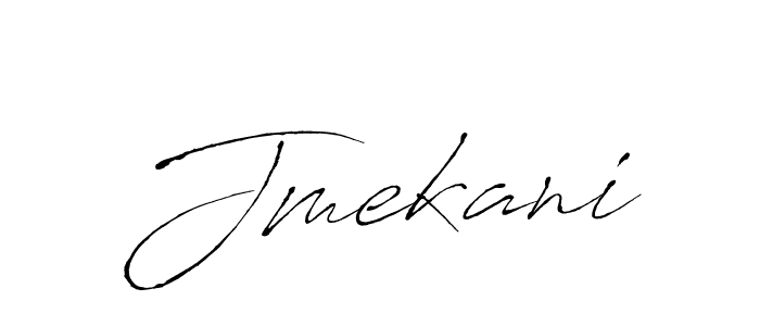 Design your own signature with our free online signature maker. With this signature software, you can create a handwritten (Antro_Vectra) signature for name Jmekani. Jmekani signature style 6 images and pictures png