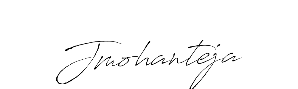 Create a beautiful signature design for name Jmohanteja. With this signature (Antro_Vectra) fonts, you can make a handwritten signature for free. Jmohanteja signature style 6 images and pictures png
