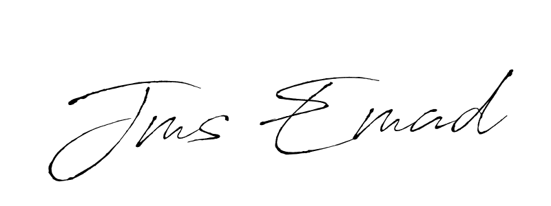 Also we have Jms Emad name is the best signature style. Create professional handwritten signature collection using Antro_Vectra autograph style. Jms Emad signature style 6 images and pictures png