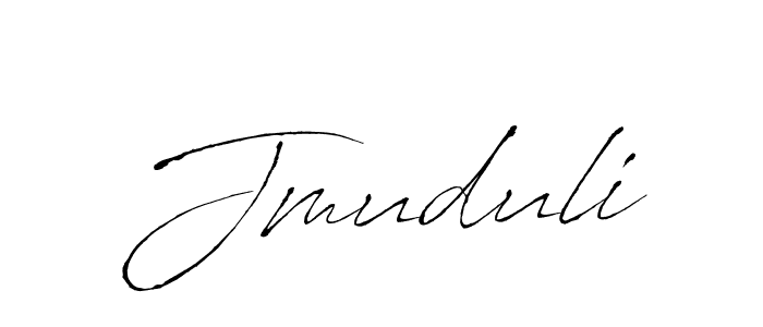 Design your own signature with our free online signature maker. With this signature software, you can create a handwritten (Antro_Vectra) signature for name Jmuduli. Jmuduli signature style 6 images and pictures png