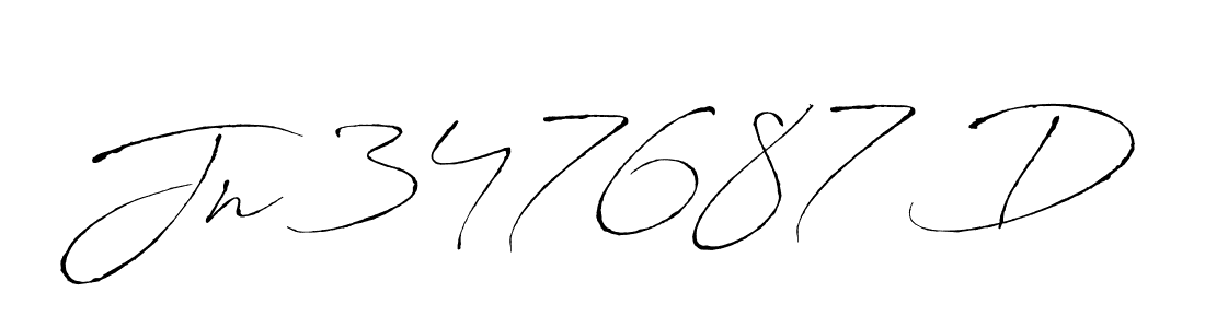 Design your own signature with our free online signature maker. With this signature software, you can create a handwritten (Antro_Vectra) signature for name Jn 347687 D. Jn 347687 D signature style 6 images and pictures png