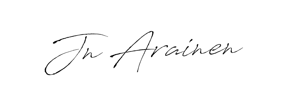 Create a beautiful signature design for name Jn Arainen. With this signature (Antro_Vectra) fonts, you can make a handwritten signature for free. Jn Arainen signature style 6 images and pictures png