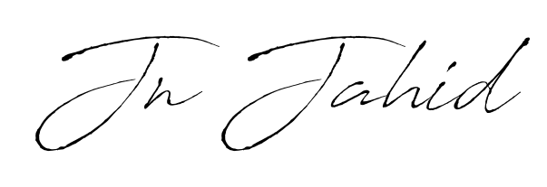 Design your own signature with our free online signature maker. With this signature software, you can create a handwritten (Antro_Vectra) signature for name Jn Jahid. Jn Jahid signature style 6 images and pictures png