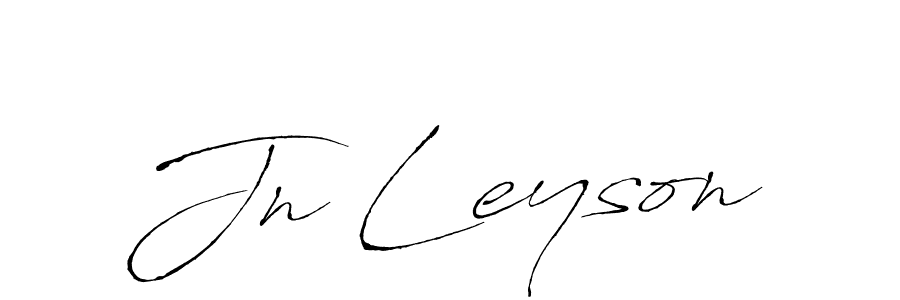 Jn Leyson stylish signature style. Best Handwritten Sign (Antro_Vectra) for my name. Handwritten Signature Collection Ideas for my name Jn Leyson. Jn Leyson signature style 6 images and pictures png