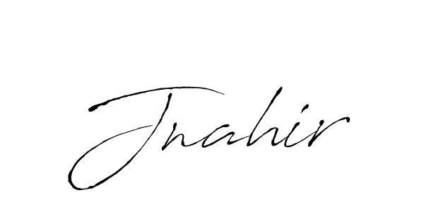 Make a beautiful signature design for name Jnahir. With this signature (Antro_Vectra) style, you can create a handwritten signature for free. Jnahir signature style 6 images and pictures png