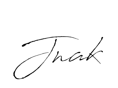 Design your own signature with our free online signature maker. With this signature software, you can create a handwritten (Antro_Vectra) signature for name Jnak. Jnak signature style 6 images and pictures png