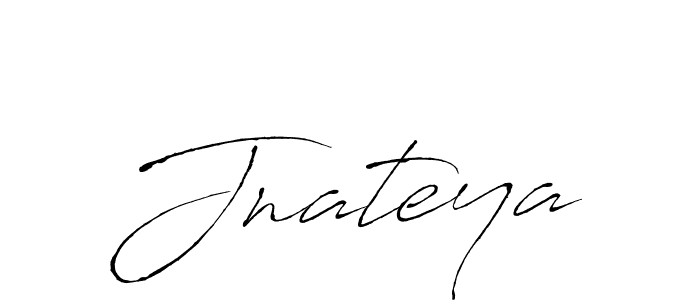 Create a beautiful signature design for name Jnateya. With this signature (Antro_Vectra) fonts, you can make a handwritten signature for free. Jnateya signature style 6 images and pictures png