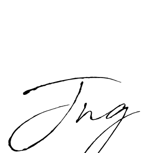 You should practise on your own different ways (Antro_Vectra) to write your name (Jng) in signature. don't let someone else do it for you. Jng signature style 6 images and pictures png