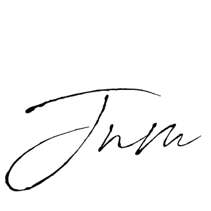 Jnm stylish signature style. Best Handwritten Sign (Antro_Vectra) for my name. Handwritten Signature Collection Ideas for my name Jnm. Jnm signature style 6 images and pictures png