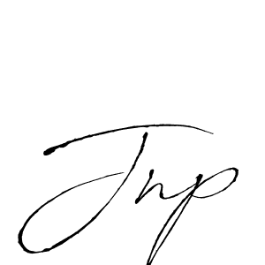 Make a beautiful signature design for name Jnp. With this signature (Antro_Vectra) style, you can create a handwritten signature for free. Jnp signature style 6 images and pictures png