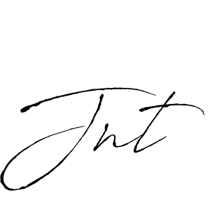 Create a beautiful signature design for name Jnt. With this signature (Antro_Vectra) fonts, you can make a handwritten signature for free. Jnt signature style 6 images and pictures png
