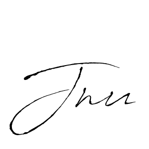 How to Draw Jnu signature style? Antro_Vectra is a latest design signature styles for name Jnu. Jnu signature style 6 images and pictures png