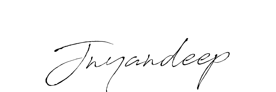 Use a signature maker to create a handwritten signature online. With this signature software, you can design (Antro_Vectra) your own signature for name Jnyandeep. Jnyandeep signature style 6 images and pictures png