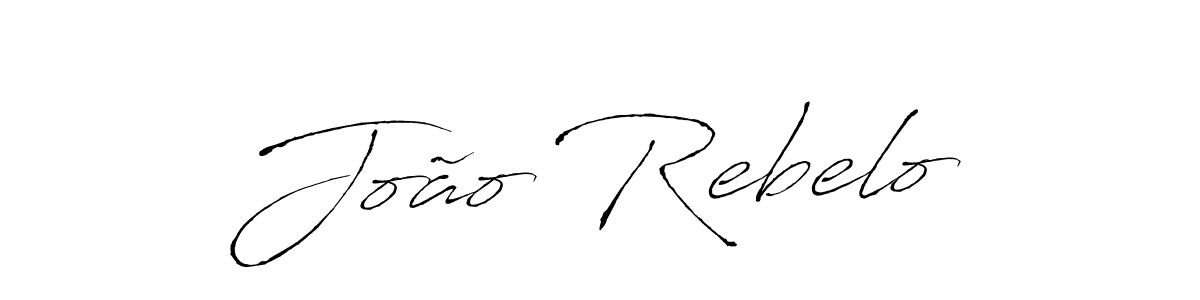 How to make João Rebelo name signature. Use Antro_Vectra style for creating short signs online. This is the latest handwritten sign. João Rebelo signature style 6 images and pictures png