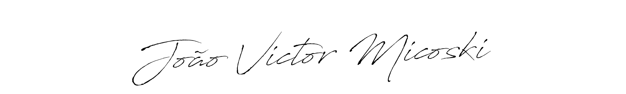 Also You can easily find your signature by using the search form. We will create João Victor Micoski name handwritten signature images for you free of cost using Antro_Vectra sign style. João Victor Micoski signature style 6 images and pictures png