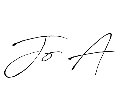 Also we have Jo A name is the best signature style. Create professional handwritten signature collection using Antro_Vectra autograph style. Jo A signature style 6 images and pictures png