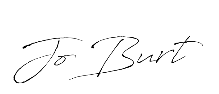 Use a signature maker to create a handwritten signature online. With this signature software, you can design (Antro_Vectra) your own signature for name Jo Burt. Jo Burt signature style 6 images and pictures png