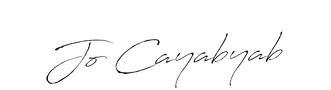 How to make Jo Cayabyab name signature. Use Antro_Vectra style for creating short signs online. This is the latest handwritten sign. Jo Cayabyab signature style 6 images and pictures png
