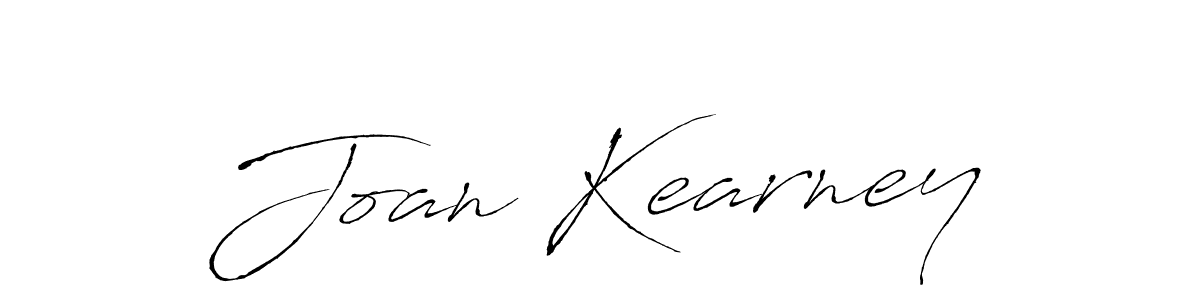 How to make Joan Kearney name signature. Use Antro_Vectra style for creating short signs online. This is the latest handwritten sign. Joan Kearney signature style 6 images and pictures png