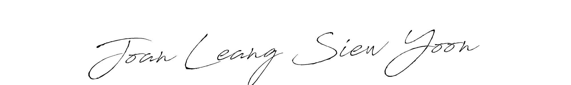 Design your own signature with our free online signature maker. With this signature software, you can create a handwritten (Antro_Vectra) signature for name Joan Leang Siew Yoon. Joan Leang Siew Yoon signature style 6 images and pictures png