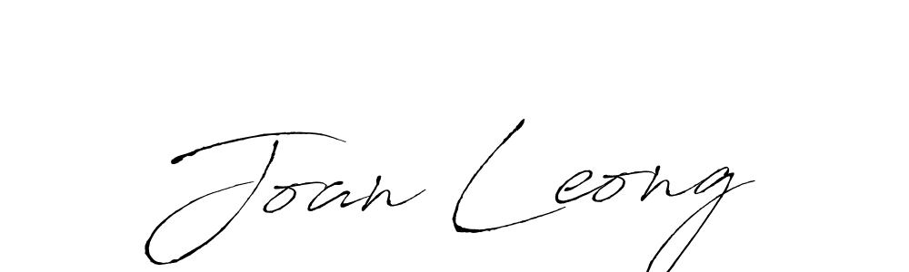 Design your own signature with our free online signature maker. With this signature software, you can create a handwritten (Antro_Vectra) signature for name Joan Leong. Joan Leong signature style 6 images and pictures png