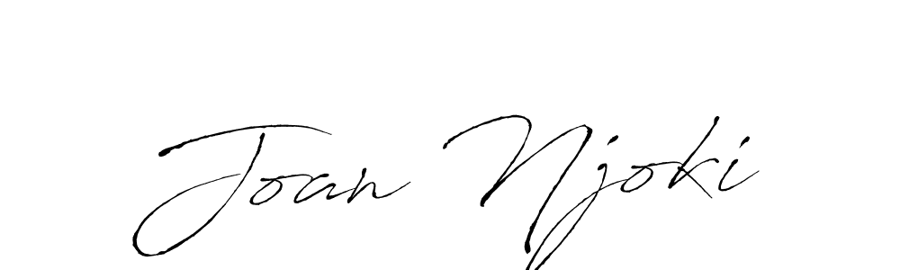 How to make Joan Njoki name signature. Use Antro_Vectra style for creating short signs online. This is the latest handwritten sign. Joan Njoki signature style 6 images and pictures png